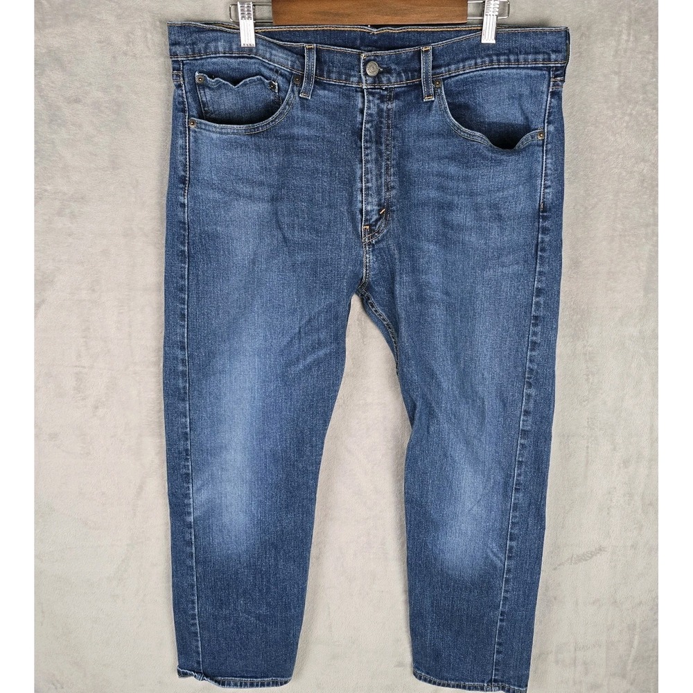 Levis 505 Regular Fit Mens‎ Jeans 36x30 Medium Wash Blue Straight Leg 00505-1959